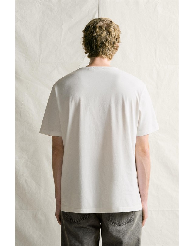 자라 자라 레귤러핏 크루넥 반팔 코튼 티셔츠 4231/310/250 WHITE 화이트 착용컷
