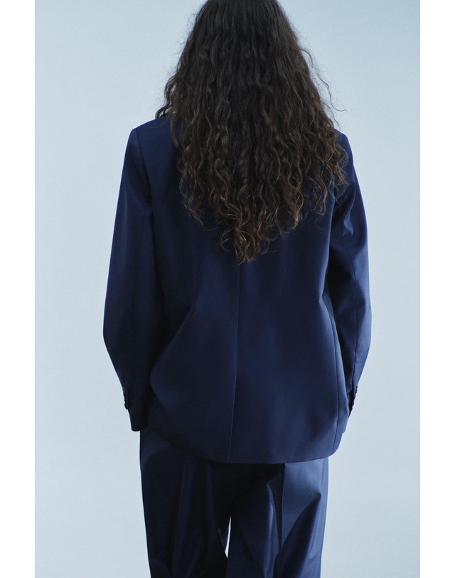 자라 자라 울 혼방 테일러드 재킷 7103/305/401 NAVY BLUE 네이비 착용컷
