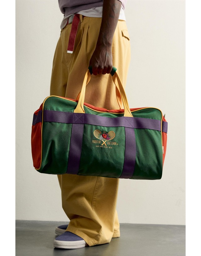 자라 자라 그래픽 자수 볼링백 여행가방 3124/820/203 MULTICOLOURED 멀티컬러 착용컷