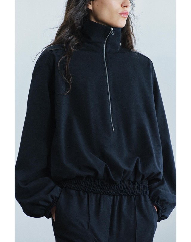 자라 자라 하이넥 집업 봄버 자켓 5247/244/401 NAVY BLUE 네이비 착용컷