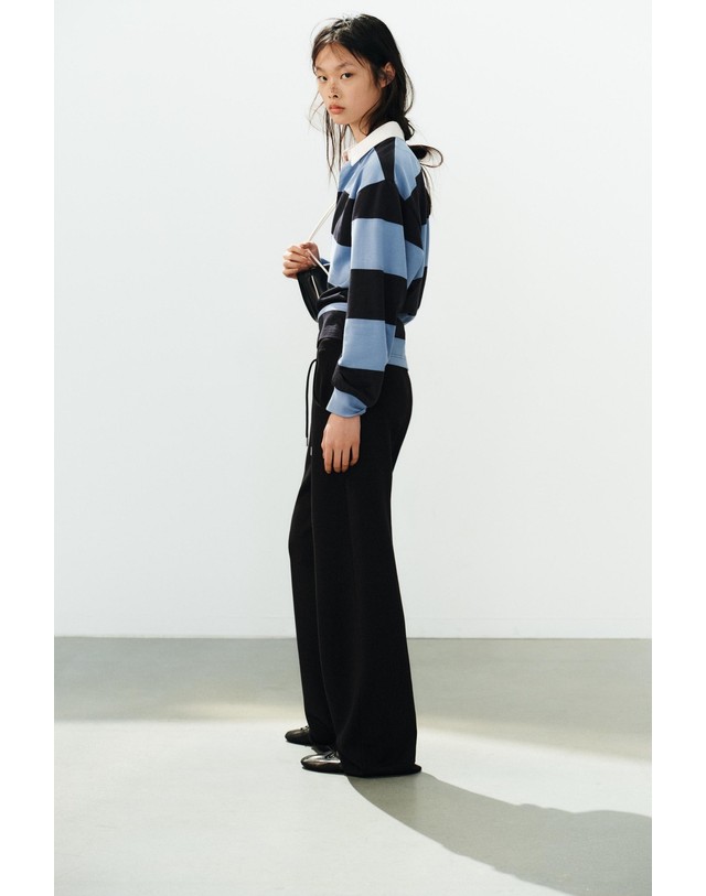 자라 자라 스트라이프 긴팔 폴로 셔츠 1044/635/104 STRIPED 멀티컬러 착용컷