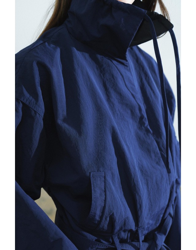 자라 자라 배색 크롭 벨트 숏 자켓 3918/242/401 NAVY BLUE 네이비 착용컷