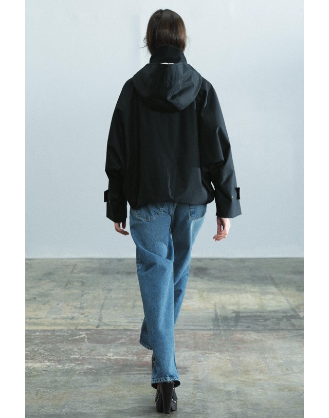 자라 자라 크로스오버 후드 숏 재킷 0155/245/422 DARK NAVY 네이비 착용컷