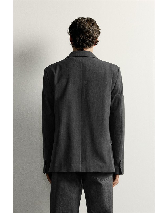 자라 자라 레귤러핏 울 혼방 블레이저 4433/152/802 GREY 그레이 착용컷