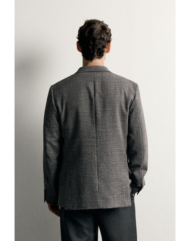 자라 자라 하운드투스 더블버튼 블레이저 1132/742/803 GREY MARL 그레이 착용컷