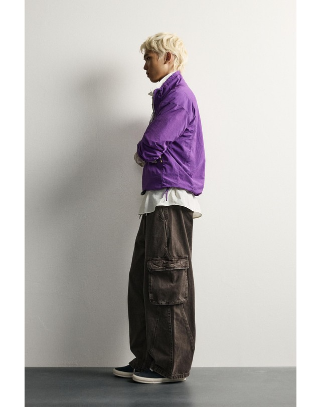 자라 자라 릴렉스핏 와이드 카고 팬츠 8727/300/700 BROWN 초콜릿 착용컷