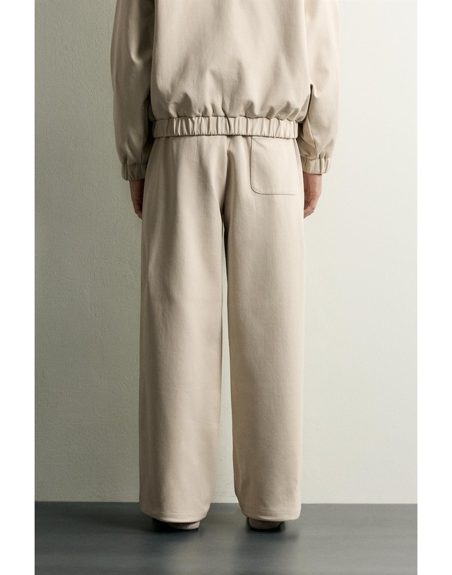 자라 자라 테크니컬 와이드 팬츠 1437/313/075 ECRU / BEIGE 베이지 착용컷