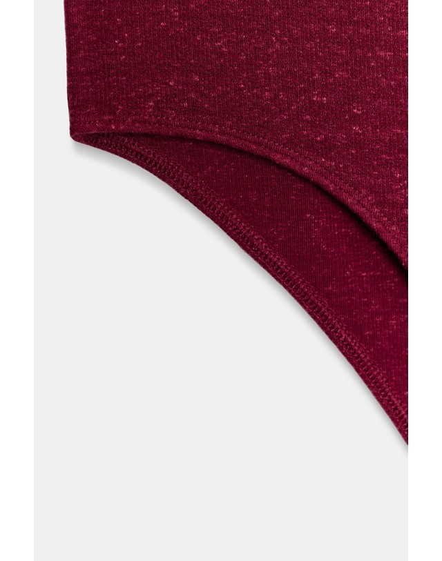자라 자라 터틀넥 린넨 민소매 바디수트 3641/823/605 BURGUNDY 레드 착용컷