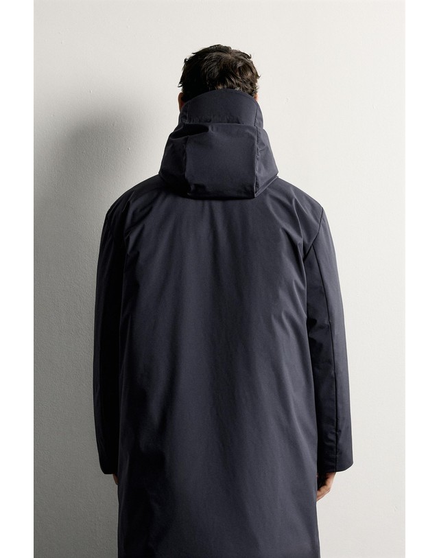 자라 자라 발수 테크니컬 후드 패딩 파카 8281/021/401 NAVY BLUE 네이비 착용컷