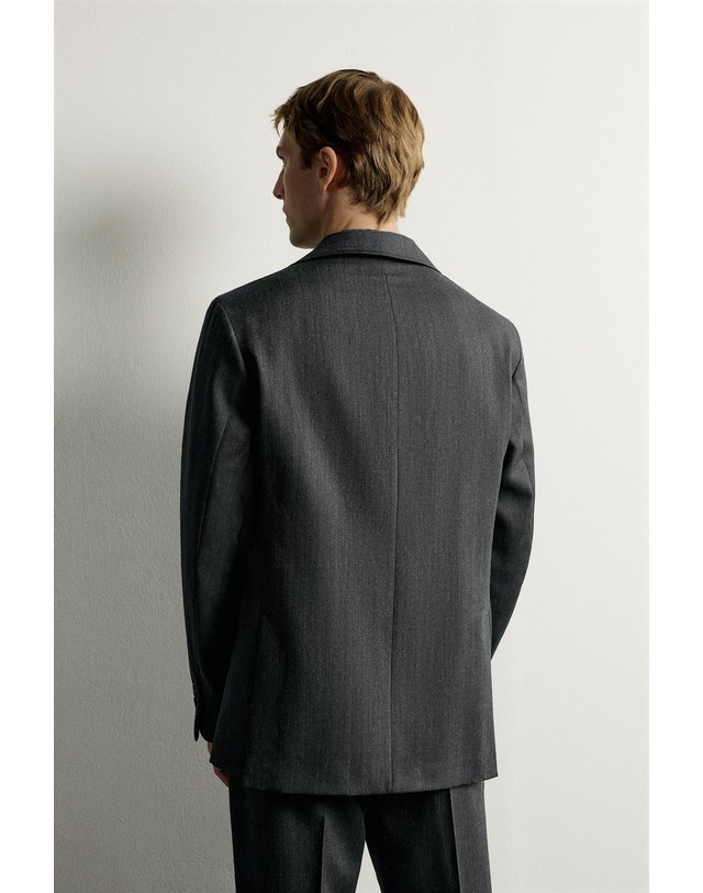 자라 자라 울 100% 레귤러핏 수트 블레이저 4070/639/801 ANTHRACITE GREY 그레이 착용컷