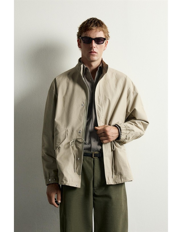 자라 자라 릴렉스핏 순면 파카 자켓 7380/337/710 BEIGE 베이지 착용컷