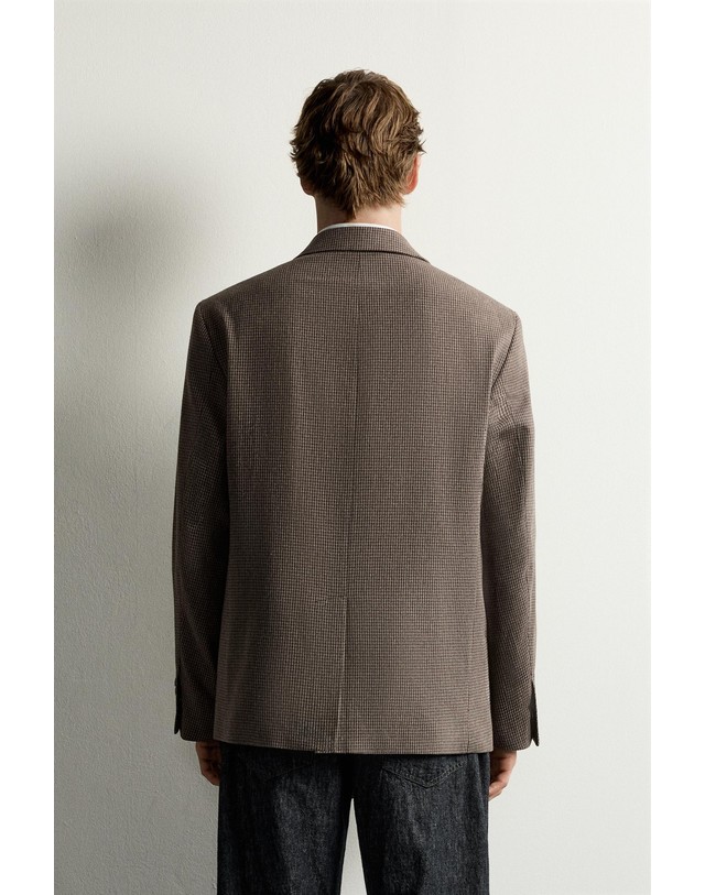 자라 자라 하운드투스 더블 블레이저 4683/667/700 BROWN 브라운 착용컷
