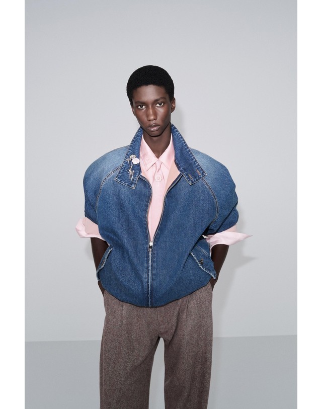 자라 자라 리버서블 릴렉스핏 데님 자켓 3692/001/200 BLUE / INDIGO 블루 착용컷
