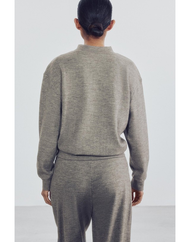 자라 자라 오버사이즈 소프트 스웨트셔츠 5070/625/803 GREY MARL 그레이 착용컷