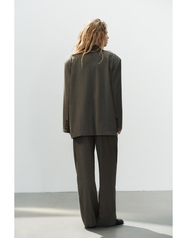 자라 자라 오버사이즈 멀티포지션 블레이저 5030/782/700 BROWN 초콜릿 착용컷