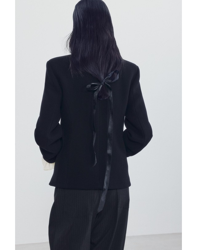 자라 자라 더블브레스트 울 혼방 코트 7078/754/800 BLACK 블랙 착용컷