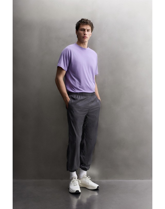 자라 자라 테크니컬 텍스처 조거 팬츠 6096/304/485 BLUE / GREY 그레이 착용컷