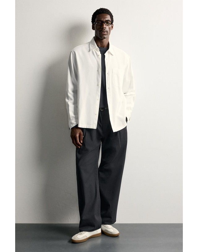 자라 자라 레트로 콤비 로우탑 스니커즈 2294/820/001 WHITE 화이트 착용컷