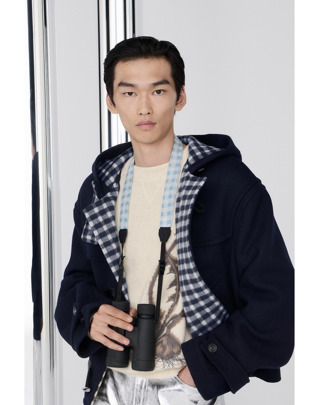 자라 자라 울 크롭 후드 더플 코트 3692/907/401 NAVY BLUE 네이비 착용컷