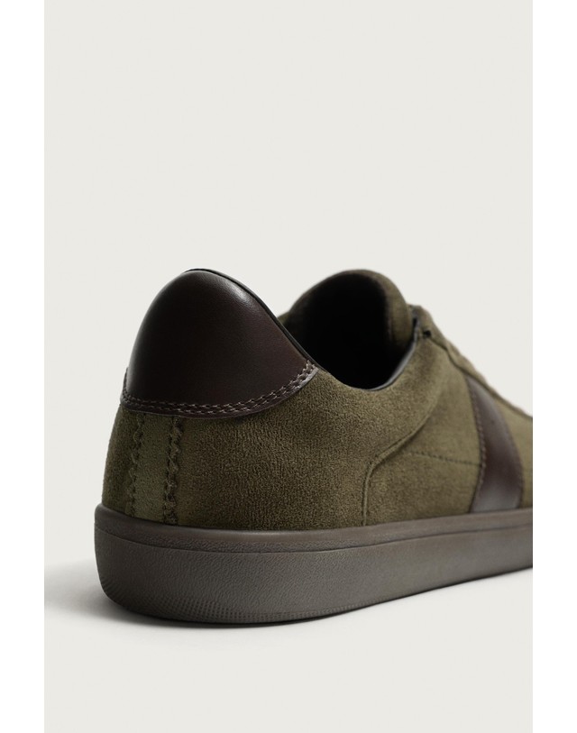 자라 자라 레트로 스타일 스니커즈 2288/820/032 KHAKI GREEN 카키 착용컷