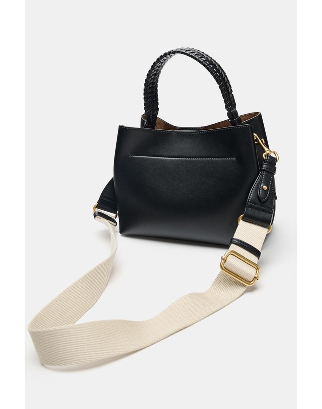 자라 자라 브레이드 핸들 핸드백 6467/810/800 BLACK 블랙 착용컷