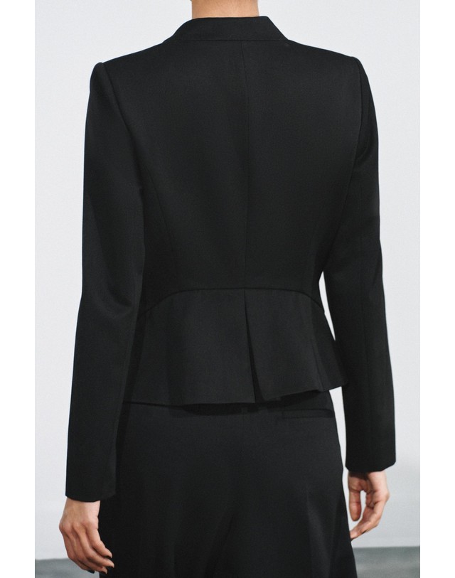 자라 자라 슬림핏 울 혼방 블레이저 3811/269/800 BLACK 블랙 착용컷
