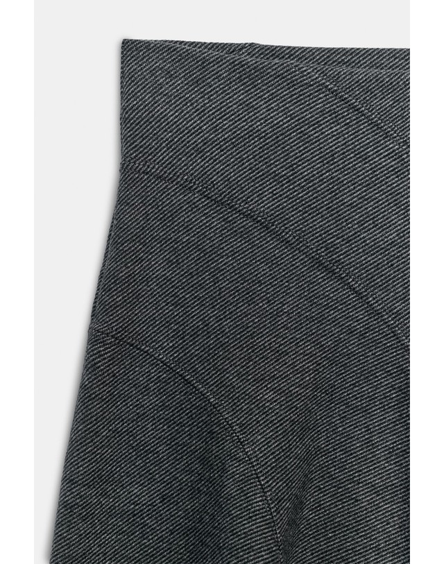 자라 자라 소프트 밴딩 미니 스커트 0858/738/803 GREY MARL 그레이 착용컷