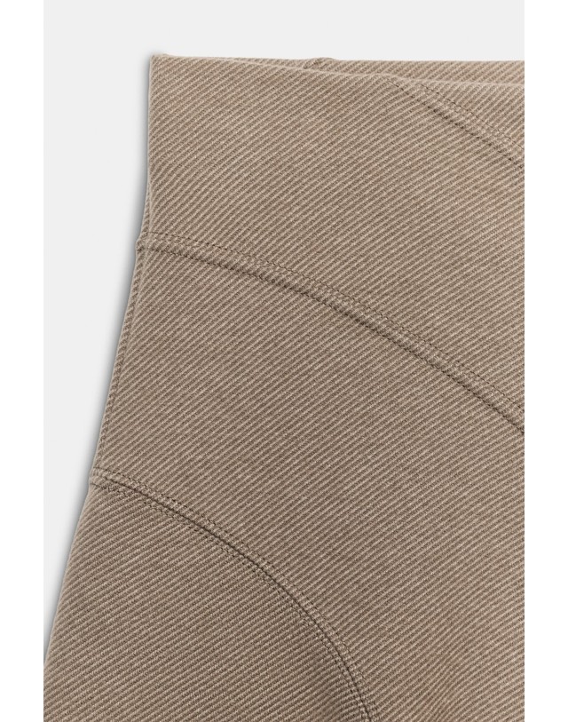 자라 자라 소프트 밴딩 미니 스커트 0858/738/720 BEIGE MARL 베이지 착용컷