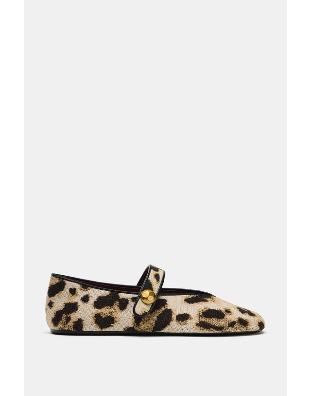 자라 자라 애니멀 프린트 메리제인 플랫 2548/810/195 LEOPARD 멀티컬러 착용컷