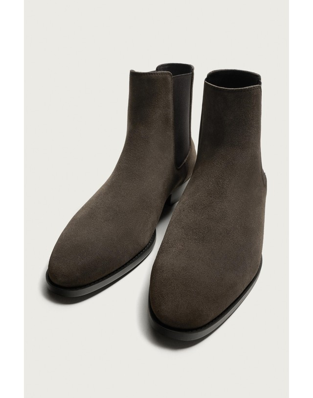 자라 자라 스웨이드 첼시 앵클 부츠 2001/820/700 BROWN 브라운 착용컷