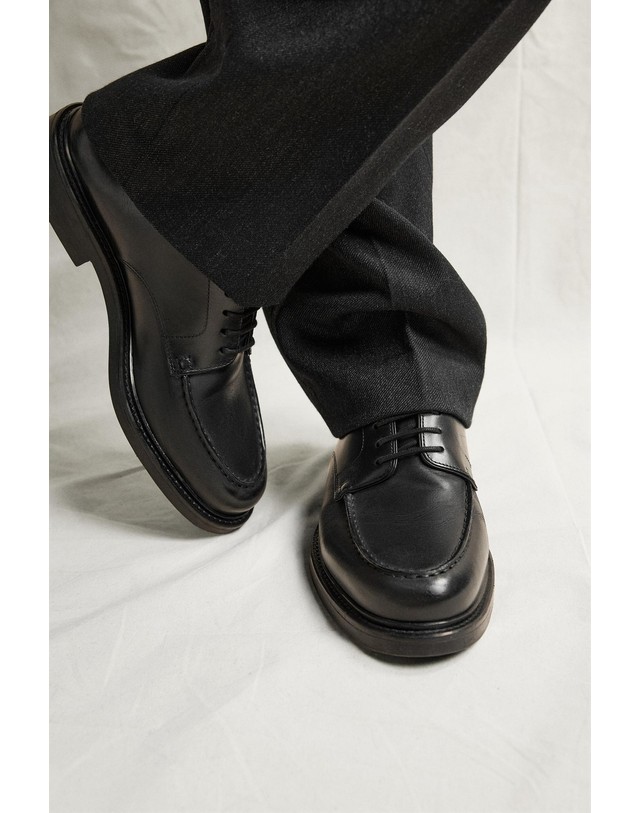 자라 자라 모크토 레더 포멀 더비슈즈 2492/820/800 BLACK 블랙 착용컷