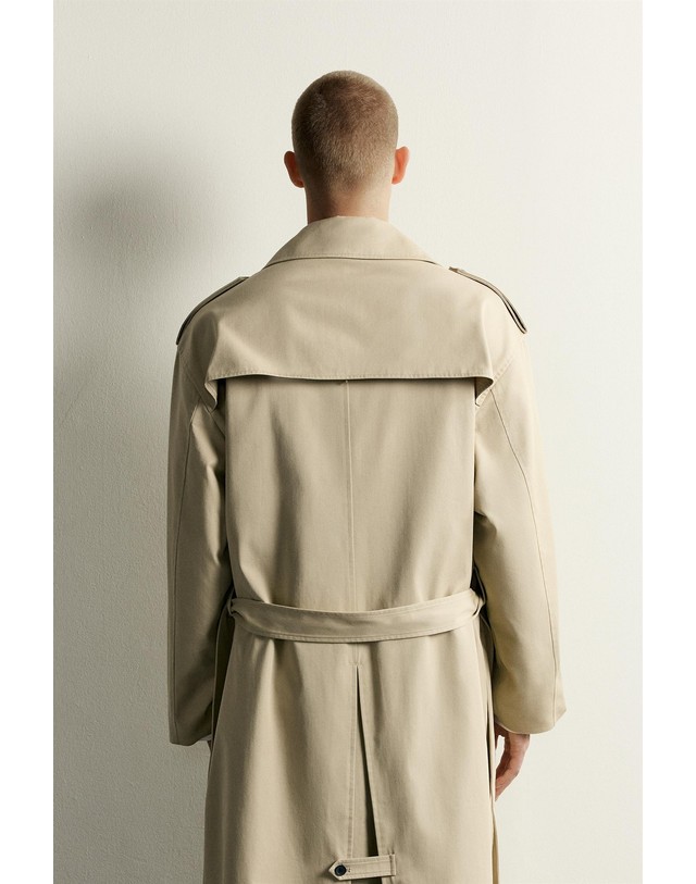 자라 자라 릴렉스핏 벨트 트렌치 코트 8281/251/710 BEIGE 베이지 착용컷