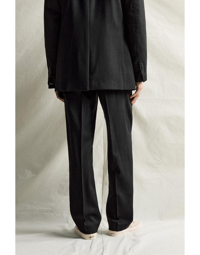 자라 자라 울 100% 레귤러핏 정장 팬츠 1101/638/807 ANTHRACITE GREY 그레이 착용컷