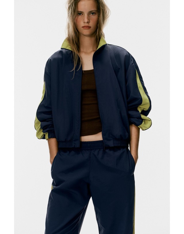 자라 자라 테크니컬 사이드 밴드 조거 팬츠 4391/561/401 NAVY BLUE 네이비 착용컷