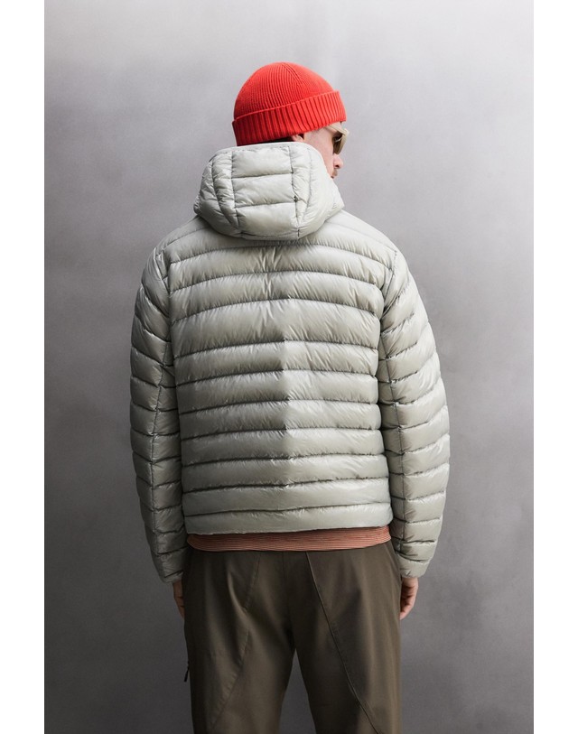 자라 자라 테크니컬 후드 다운 숏 패딩 자켓 3286/327/811 LIGHT GREY 그레이 착용컷