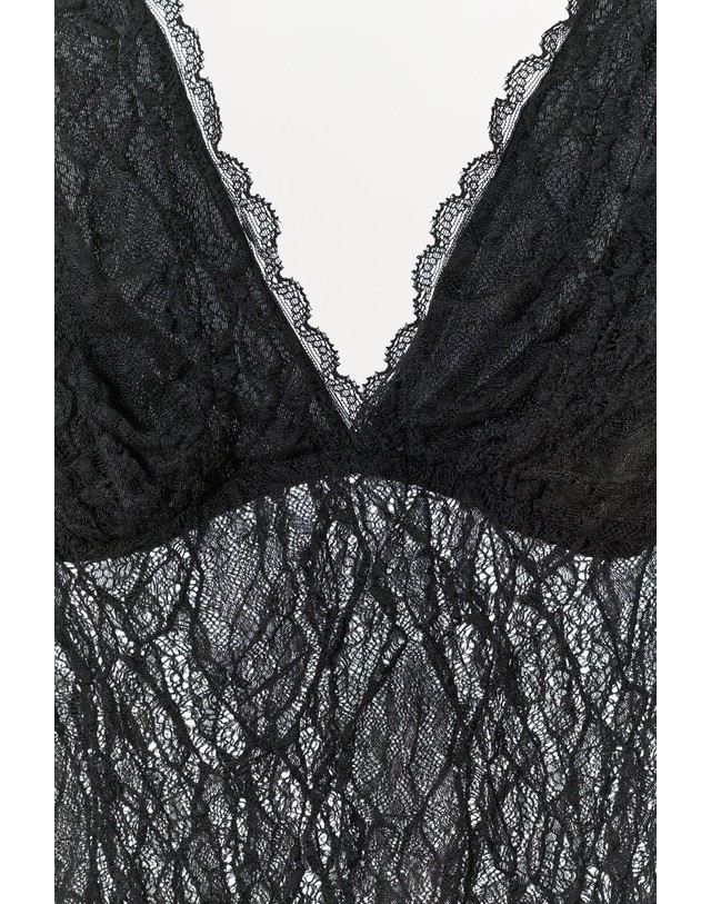 자라 자라 레이스 브이넥 민소매 탑 1528/840/800 BLACK 블랙 착용컷
