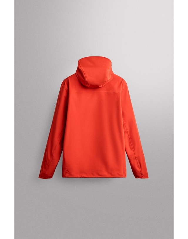 자라 자라 발수 테크니컬 후드 집업 자켓 6096/308/061 WHITE / RED 레드 착용컷