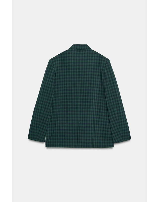 자라 자라 더블브레스트 체크 블레이저 8003/700/518 GREEN / BLUE 그린 착용컷