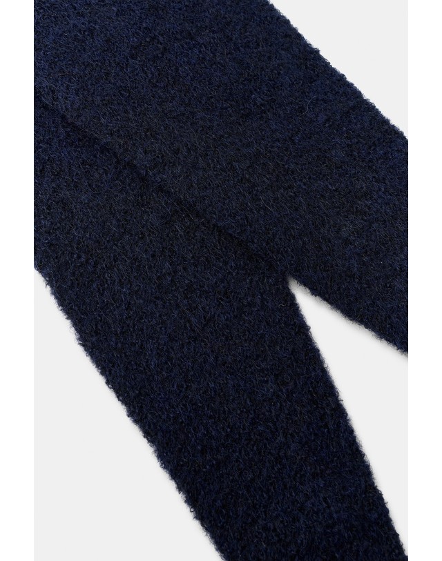 자라 자라 후드 디테일 니트 스카프 3739/241/401 NAVY BLUE 네이비 착용컷