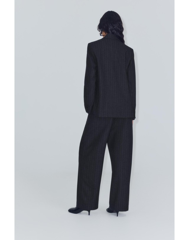 자라 자라 스트라이프 블레이저 자켓 7300/724/802 GREY 그레이 착용컷