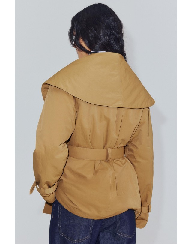 자라 자라 벨트 패딩 자켓 3548/255/710 BEIGE 베이지 착용컷
