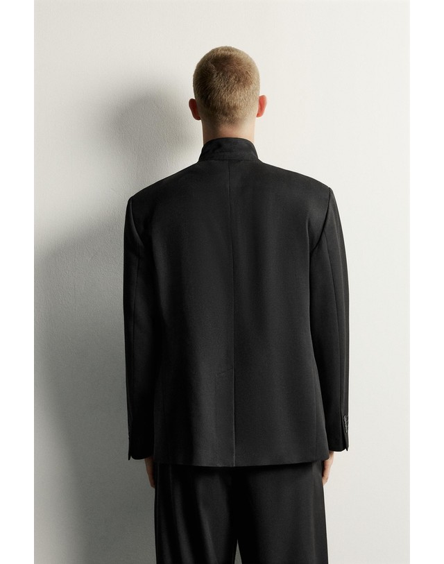 자라 자라 하이넥 릴렉스핏 수트 블레이저 1054/292/800 BLACK 블랙 착용컷
