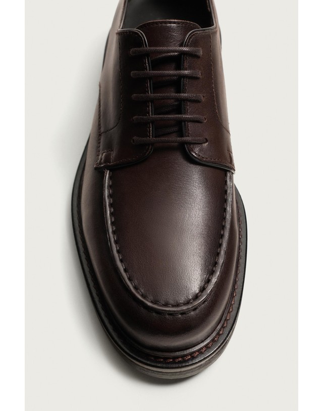자라 자라 모크토 레더 클래식 더비 슈즈 2492/820/700 BROWN 초콜릿 착용컷