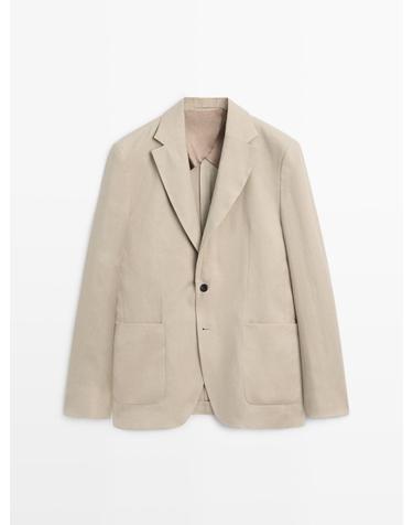 마시모두띠 리넨 클래식 테일러드 블레이저 2600/356 BEIGE