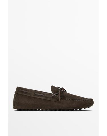 마시모두띠 레더 레이스업 로퍼 2442/750 BROWN