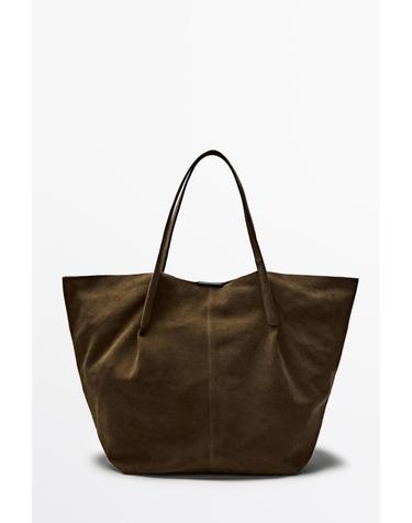 마시모두띠 스플릿 레더 토트백 2751/310 KHAKI