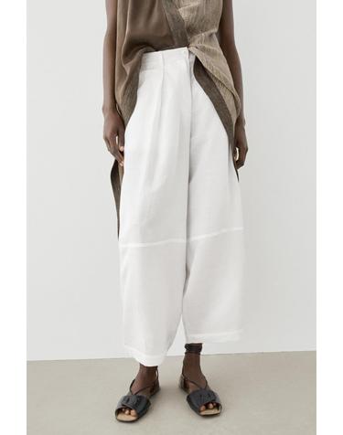 마시모두띠 플루이드 솔기 사루엘 팬츠 5014/755 WHITE