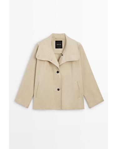 마시모두띠 100% 코튼 케이프 자켓 6753/773 BEIGE