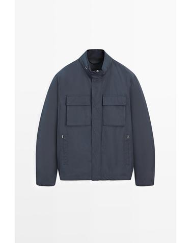 마시모두띠 테크니컬 패브릭 포켓 재킷 3240/406 BLUE