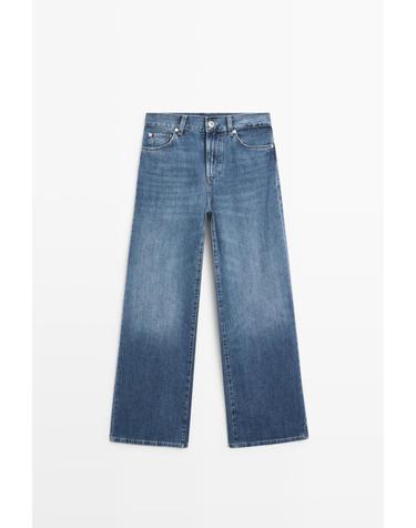 마시모두띠 하이웨이스트 와이드 청바지 5052/852 MEDIUM BLUE